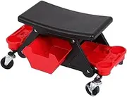 Workshop Stool Mechanic's Seat Car Detailing Stool Chair Mobile Rolling Seat Creeper for Mechanics & Detailers