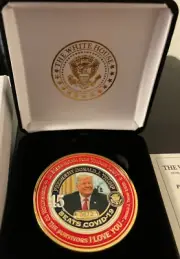 MAGA President Donald Trump Limited Edition Challenge Coin w/ COA