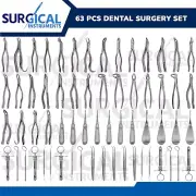 Huge Lot 63 Pcs Dental Surgery Extracting Forceps Extraction Elevators German Gr