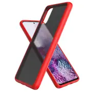 ZUSLAB Galaxy S20 4G 5G Slim Hybird Case Shockproof Translucent Protective Cover for Samsung - Matte Red