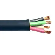 100' 10/4 SJOOW Portable Power Cable Flexible CPE Jacket Black 300V
