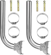 Universal Wireless Bridge Mount, Silver J Bar, Pole and Wall Mount for Outdoor Point to Point AP Access Point Client Bridge CPE Antenna Mount (2-Pack)
