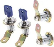 ETHZZLE 1 Set Keyed Cabinet Set Durable Drawer Locks for Mailbox Rv Compartment Game Machine and Dresser Easy Installation Secure Theft