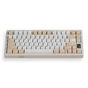 Chilkey ND75 Tri-Mode Mechanical Keyboard Blue Lotus Switch - Milk Tea (010303750110)