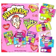 Warheads Sour Taffy Candy - Classroom Exchange with Cards - 5.92 oz BB 01/2026