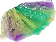 [TOVINANNA] Sequin Dance Skirt for Women Elastic Tutu for Mardi Gras Performances Shimmering Decorative Skirt with Comfortable Fit for Carnival Costumes Party Events