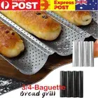 French 3/4-Baguette Pan Non-Stick Bread Baking Loaf Mold Cooking Steel Tray