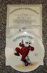 Christmas 1989 / Norman Rockwell - Knowles / Collector Plate