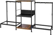 Oshhni Multiple Guitar Rack Guitar Stand for Multiple Instruments Organizer with 3 Tier Storage Shelf for Amp Accessories Studio