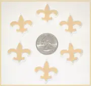 6 PC FLEUR DE LIS FLATBACK FLAT BACK RESINS HAIRBOW BOW CENTER