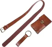 [Ipetboom] 1 Set Sword Belt Sword Holder Accessory Sword Holder Belt Medieval Accessories Women Belt Sword Holder Women's Medieval Knight Costume Medieval Belt Men Retro Belt Drawstring Brown