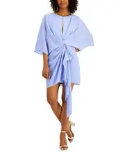 Aidan By Aidan Mattox Women's Draped Cocktail Dress Purple Size 0