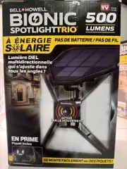 Bell + Howell Bionic Spotlight Trio Solar Powered Automatic Motion Sensor Lights