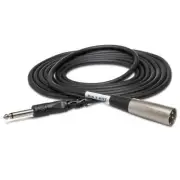 Hosa Unbalanced Interconnect Cable - 1/4" TS To Male XLR3M - 5 ft
