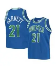 Kevin Garnett #21 Wolves Blue Men's On Court Replica Jersey
