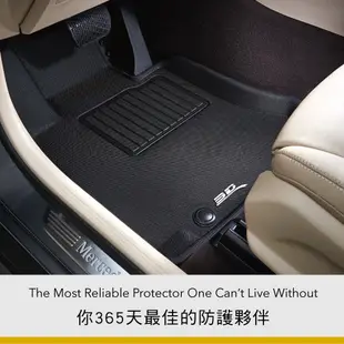 【3D Mats】 卡固立體汽車踏墊適用於Mazda CX-9 2020~2024(6人座/第二排無扶手後座無安全帶護蓋