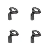 4Pcs 180° Universal Microphone Clips Clamp Holder For Wired / Wireless Mic Stand