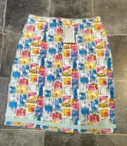 Mistral Colourful Slim Fitted Skirt with Hem Trim Detail Pack Your Suitcase