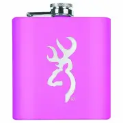 Browning Hot Pink Hip Flask - Fuchsia Silver Buckmark