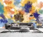 3D Watercolor Abstract Wallpaper Wall Mural Removable Self-adhesive 933