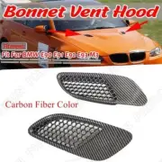 Bonnet Vent Hood Air Vents For BMW E90 E91 E92 E93 M3 Type2x Carbon Fiber Style