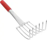 Milisten Multi Functional Stainless Steel Shell Rake Ergonomic Tool for Efficient Beach Digging for Clams and Oysters Lightweight and Portable for Coastal Adventures