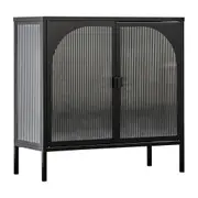 Cooper & Co. Eve 80cm Modern Metal Cabinet Black