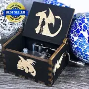 How to Train your Dragon Handmade Carved Wooden Music Box Romantic Flight V.1