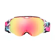 Ski Goggles Double Layer Antifog Large Spherical Snow Sports Snowboard Mountain Climbing Goggles Watermark red