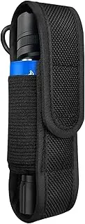 1/2 Flashlight Pouch - Flashlight Belt Holder, Torch Nylon Shielding Sleeve Bag | Led Flashlight Protective, Illumination Tool Carry Case, Flashlight Holster Duty Belt Pouch for Hunting