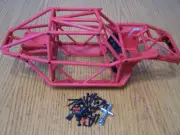 Axial 4WS Capra 1.9 Unlimited Trail Buggy Red Roll Cage &Screws Chassis Rollcage