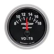 Autometer Sport-Comp II Voltmeter Short Sweep - 2 1/16 Inch, 8 - 18V, AU3692