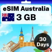 eSIM Australia - 3 GB - 30 Days - Travel eSIM | QR code activation