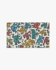 90' x 150' | Machine Washable Runner Rug | Kid & Pet Friendly | Indoor Rug | Block Party Multicolour Flatwoven Rug by Keith Haring | Ruggable