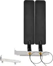 Tri-Band 6E Wifi Antenna 25cm U.FL MHF4 Cable PCI Slot Bracket for M.2