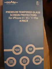 Lot Of 10 - 4-Pack BEAM Tempered Glass Screen Protectors iPhone X XS 11 Pro
