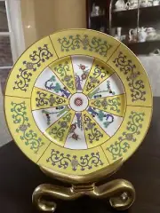 Rare Herend Yellow Dynasty Siang Jaune Dessert Plate #2520/SJ-MINT