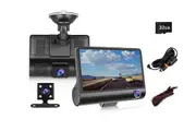 1080P Wide-Angle Dash Cam With Card Car Driving Recorder Rear View Camera Lens