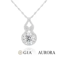 在飛比找momo購物網優惠-【AURORA 歐羅拉】GIA 30分 八心八箭天然真鑽鑽墜