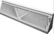 CONTINENTAL INDUSTRIES 150W 15" SUNBURST BASEBOARD DIFFUSER VENT *S75