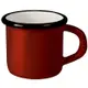 《ibili》琺瑯馬克杯(黑紅160ml) | 水杯 茶杯 咖啡杯 露營杯 琺瑯杯