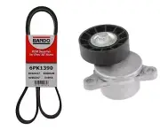 Belt Tensioner and Engine Belt For 2011-2017 Ford F150 3.5L Natural Aspirated