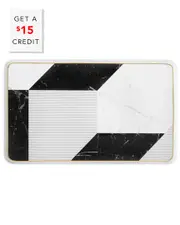 Vista Alegre Carrara Large Rectangular Platter with $15 Credit