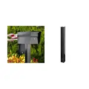 Mail Boss 7536 Street Safe Latitude Locking Security Mailbox (Black) and In-G...