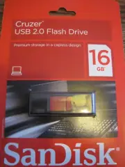 NEW SCADISK CRUZER USB 2.0 FLASH DRIVE 16 GB-SDCZ36016GA11