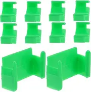 10pcs Train Track Fixer Track Connector Tracks The Train Track Awning Rail for Train Connectors Adapters Decorative Track Adaptors Buckle Model Green Plastic