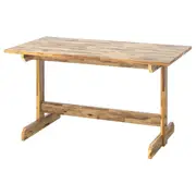 NACKANÄS table, acacia, 140x76 cm