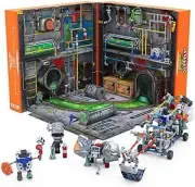 HEXBUG JUNKBOTS Large Factory Habitat Metro Sewer System, Surprise Toy Playset,