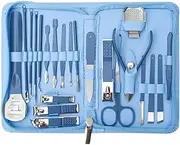 22/35 Pcs Professional Manicure Accessories Tool Nail Scissors Set Nail Clipper Ear Pick Pedicure Tools for Beginners