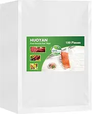 100 PCS 20X30cm Food preservation bags Textured Food storage bag Vacuum Food Sealer Bags,Vacuum Freezer Storage Bag Thick Embossed Upgrade Seal Precut Bag for All Types Sealer Machines